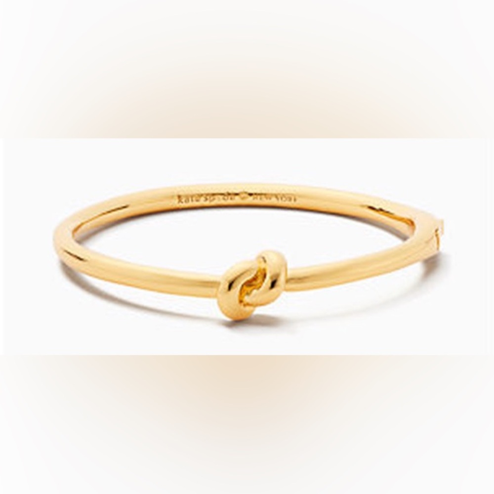 Kate Spade Sailor’s Knot Gold Bracelet hinged bangle bracelet NWT
